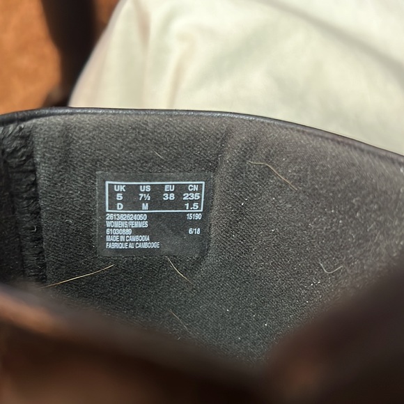 CLARKS BLACK LEATHER CLOGS - Picture 7 of 9